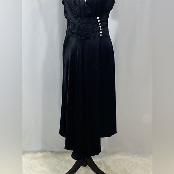 BA&SH Coralie Draped Asymmetric Dress size L - Picture 7 of 13